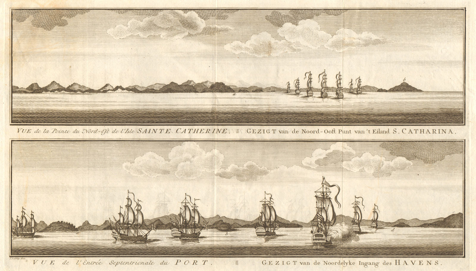 Ilha de Santa Catarina coast Florianopolis Ponta dos Ingleses Brazil SCHLEY 1757